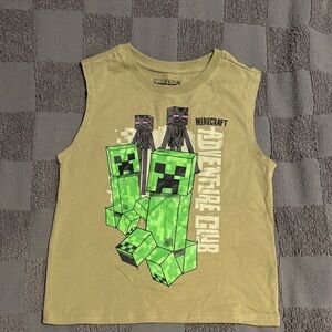Kids' Green Creeper Graphic Tank Top